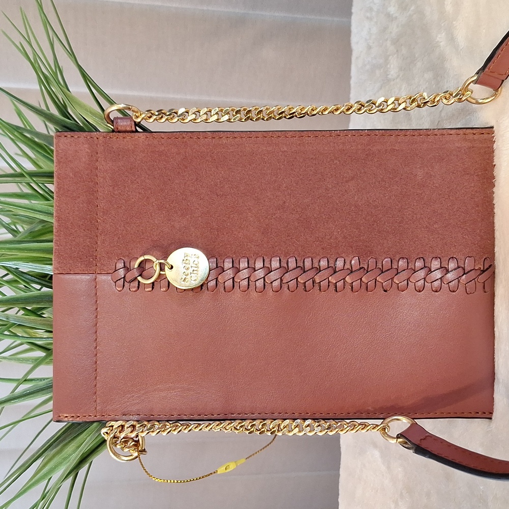 New See By Chloe Leather Crossbody Pouch - Picture 10 of 11